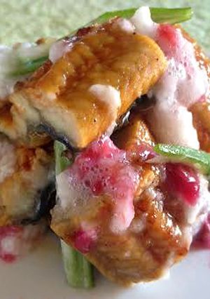 鰻の蒲焼き梅トロロ-レシピのメイン写真