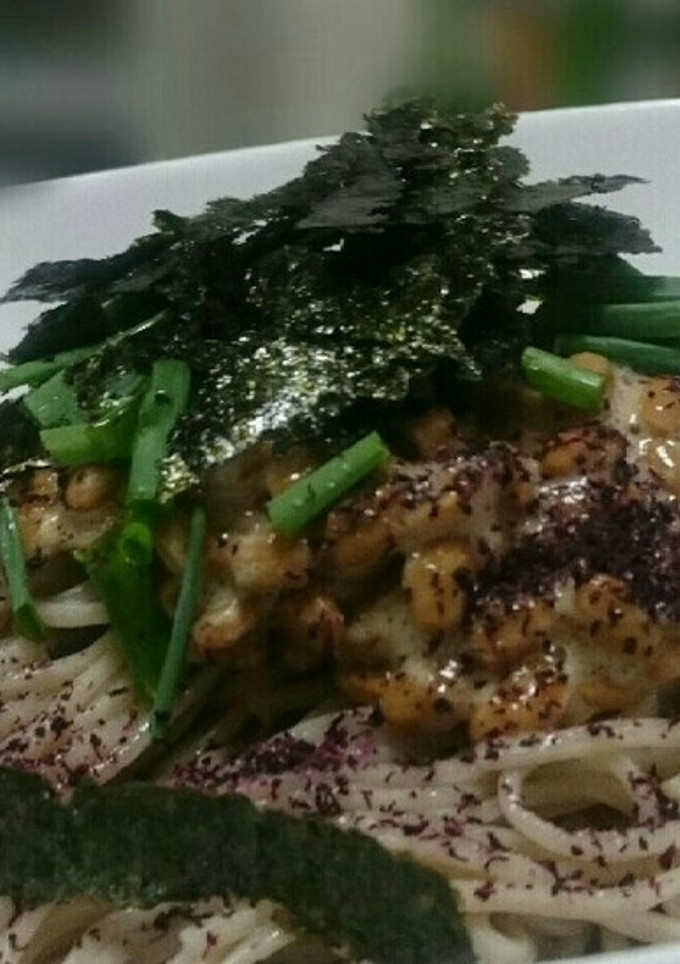 納豆ゆかり冷蕎麦 ゆみ風-レシピのメイン写真