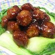 肉団子の梅酒入り甘酢あんからめ