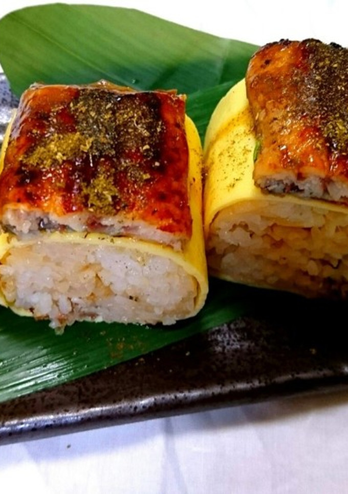 【土用の丑の日】鰻めしの玉子ロール-レシピのメイン写真