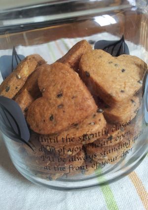 簡単！黒ゴマきな粉ハニークッキー-レシピのメイン写真