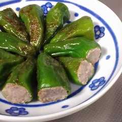 รูปของ 生焼けなし！ピーマンの肉詰め