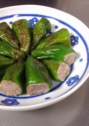 生焼けなし！ピーマンの肉詰め-レシピのメイン写真