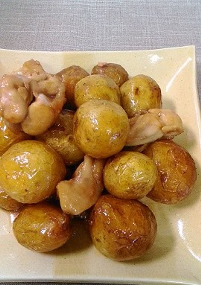 揚げじゃがいもと鶏肉の照り煮♪-レシピのメイン写真