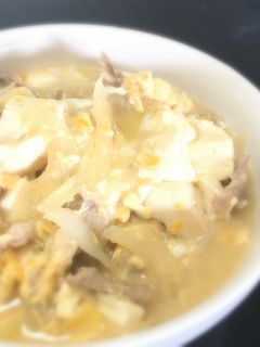 めんつゆで簡単☆肉豆腐の卵とじ☆-レシピのメイン写真