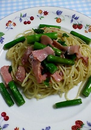 アスパラとベーコンのアンチョビパスタ-レシピのメイン写真