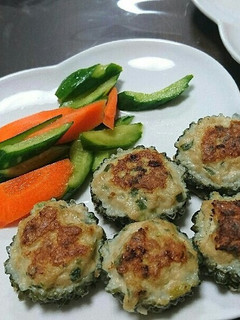 ヘルシー餃子風肉詰めゴーヤ-レシピのメイン写真