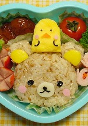 キャラ弁。リラックマ-レシピのメイン写真