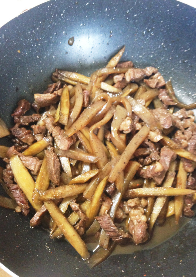 ゴボウと牛肉の炒め煮-レシピのメイン写真