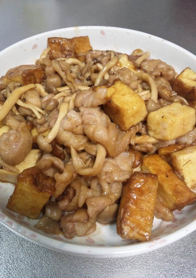 豚肉と厚揚げのしょうが焼き♪-レシピのメイン写真