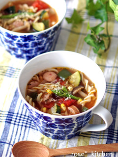 朝食やランチに♡マカロニトマトスープ-レシピのメイン写真