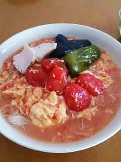 トマトと玉子スープのぶっかけ素麺-レシピのメイン写真