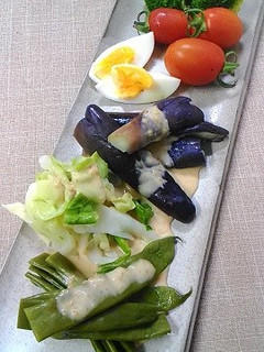 夏野菜の茹でサラダ♪-レシピのメイン写真