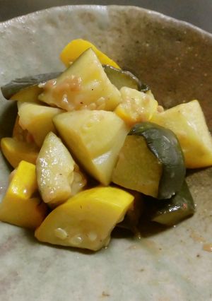 【京都丹波】ズッキーニの梅煮-レシピのメイン写真