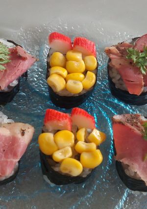 簡単！にぎらないお寿司　にぎらずし　-レシピのメイン写真
