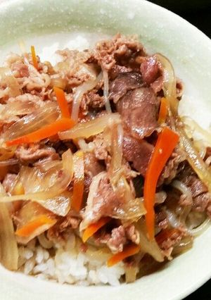我が家の牛丼-レシピのメイン写真