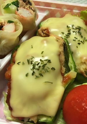 お弁当に*ピザ風ピーマンのポテト詰め-レシピのメイン写真