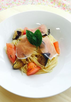 揚げなすとトマトの冷製酸っぱパスタ-レシピのメイン写真