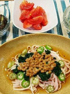 オクラと納豆のネバネバうどん-レシピのメイン写真