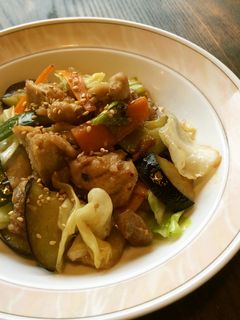 にんにく家♪鶏肉と夏野菜☆ガーリック炒め-レシピのメイン写真