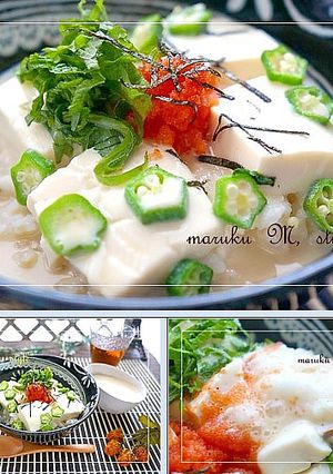 豆乳冷やし出汁茶漬け丼＊豆腐＆明太＆長芋-レシピのメイン写真