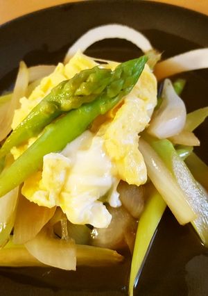 アスパラと玉ねぎの焼きびたし-レシピのメイン写真
