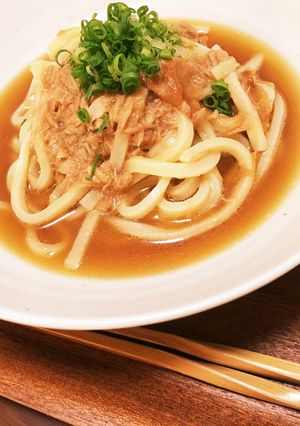 簡単！ツナと梅のさっぱりうどん＊♪-レシピのメイン写真