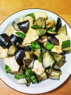 鶏肉と茄子の炒めもの-レシピのメイン写真