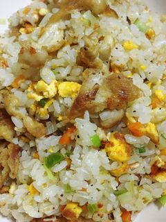 鶏皮炒飯-レシピのメイン写真
