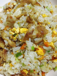 鶏皮炒飯-レシピのメイン写真