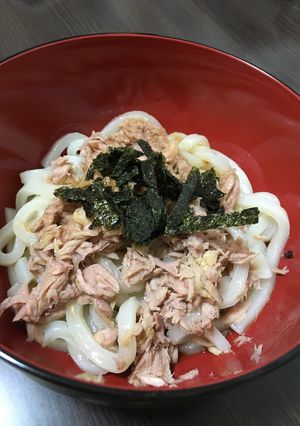 レンジでズボラ飯☆彡.簡単ツナポンうどん-レシピのメイン写真