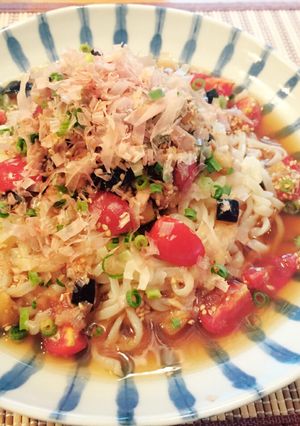 さっぱり♪夏野菜ぶっかけうどん-レシピのメイン写真