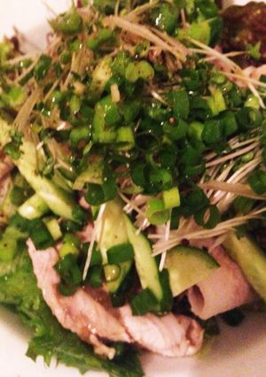 主役の冷しゃぶサラダ にんにくポン酢だれ-レシピのメイン写真