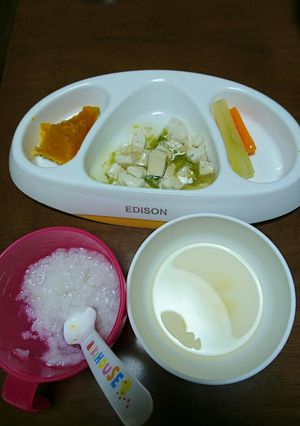 ☆。.:＊・゜手作り離乳食(中期)①-レシピのメイン写真