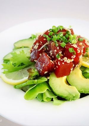 簡単♡おうちカフェごはん♡ポキ丼-レシピのメイン写真
