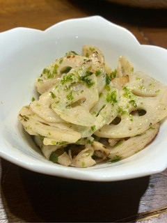 蓮根の青海苔塩炒め-レシピのメイン写真
