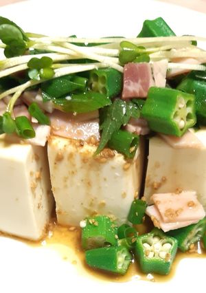 オクラと豆腐の中華風サラダ-レシピのメイン写真