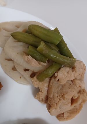 れんこんと大豆ミートの煮物-レシピのメイン写真