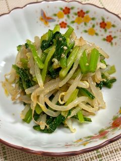 小松菜ともやしのナムル♪-レシピのメイン写真