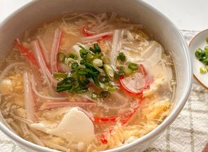 豆腐とカニカマのとろたまスープ【脂質6】-レシピのメイン写真