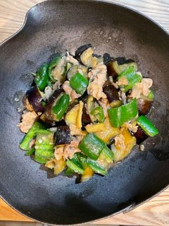 ご飯がすすむ!ナスとピーマンの甘味噌炒め-レシピのメイン写真