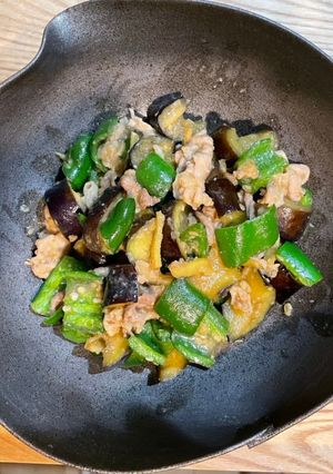 ご飯がすすむ！ナスとピーマンの甘味噌炒め-レシピのメイン写真