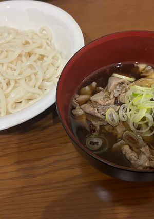 舞茸酵素で柔らかスタミナ肉汁つけうどん-レシピのメイン写真