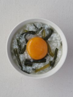 おかゆメーカーで簡単調理!ニラ粥-レシピのメイン写真