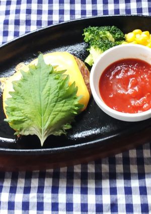 大葉とチーズのハンバーグ♪-レシピのメイン写真