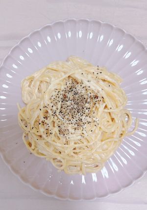 ワンパン♪チーズと味噌のクリームパスタ-レシピのメイン写真