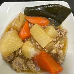 รูปของ 圧力鍋で大根とひき肉の煮物