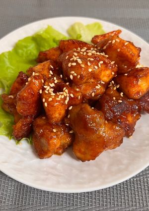 鶏もも肉とレンコンのコチュジャン炒め-レシピのメイン写真