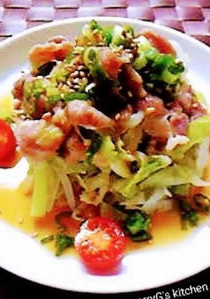 今夜の夕飯☆キャベツたっぷり！豚肉ポン酢-レシピのメイン写真