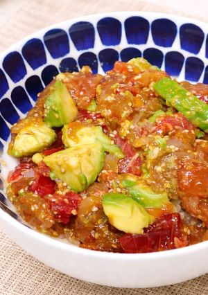 簡単！まぐろのポキ丼-レシピのメイン写真
